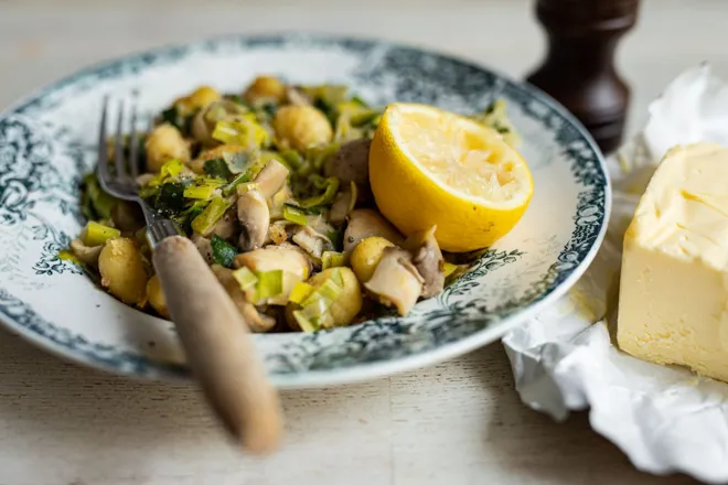 Pelmeni de boeuf au beurre d'Isigny AOP, ail et citron