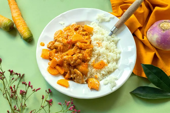 Butterchicken au fromage blanc