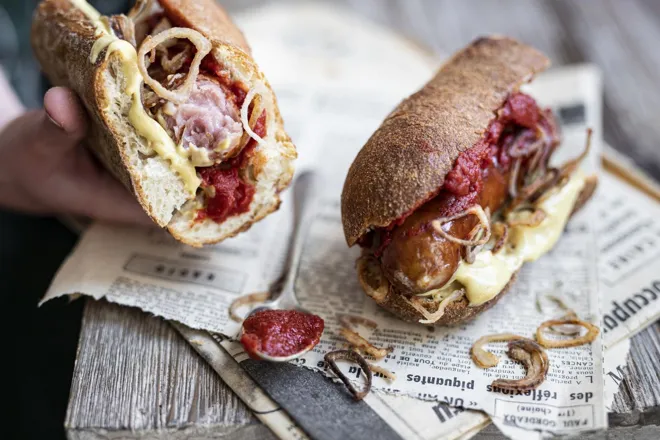 Hot-dog sauce Quitoque aux échalotes croustillantes