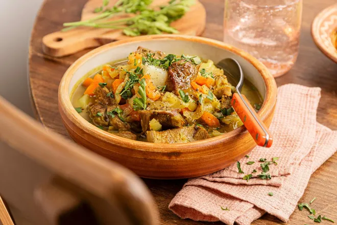 Tajine de veau aux oignons