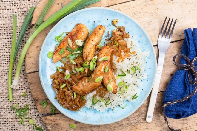Aiguillettes de poulet au poivre de Timut et sauce au citron vert