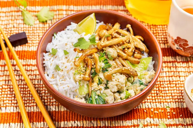 Champignons shimeji au caramel