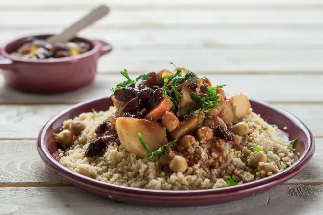 Couscous d'hiver aux pois chiches