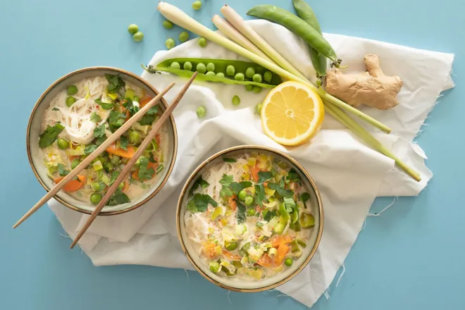 Soupe veggie au lait de coco de Maud