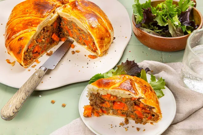 Pâté en croûte aux lentilles