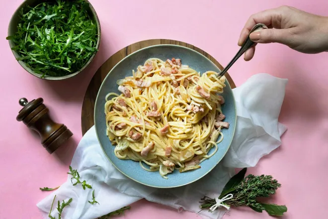 Spaghetti carbonara façon Quitoque