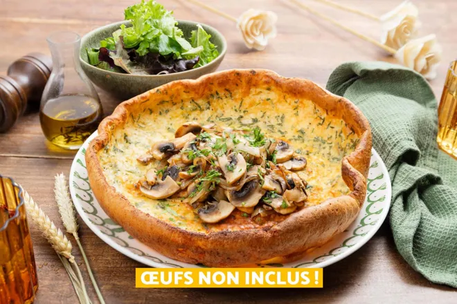 Dutch baby aux champignons et emmental