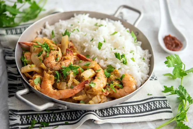 Sauté de crevettes à la sichuanaise