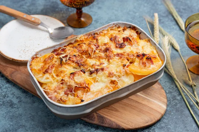 Courgiflette (gratin de courge et pomme de terre au reblochon)