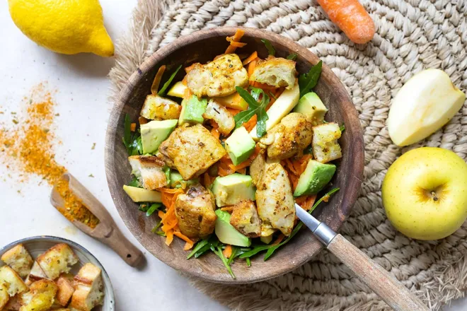 Salade de poulet aux épices bahianaises