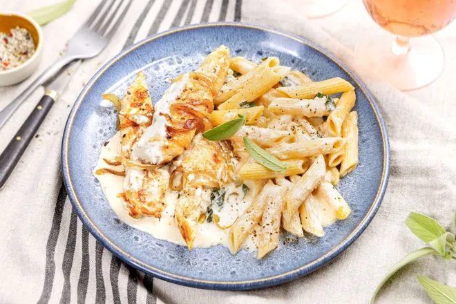 Poulet à la sauge et au parmesan