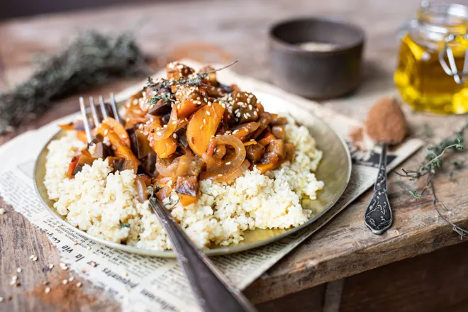 Aubergine à la libanaise