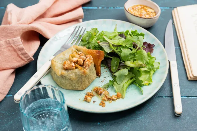 Spanakopita aux épinards, féta et amandes