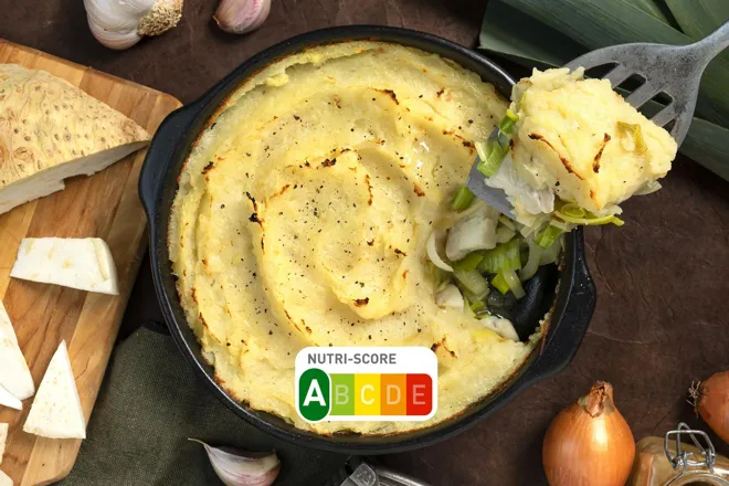 Parmentier de julienne au céleri-rave