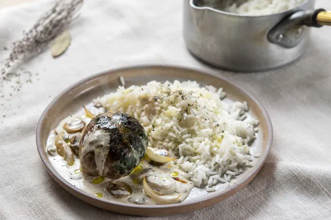 Crépinettes de porc aux champignons et au thym