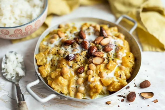 Curry de butternut aux pois chiches