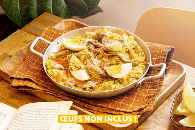 Kedgeree (riz au curry et au maquereau)