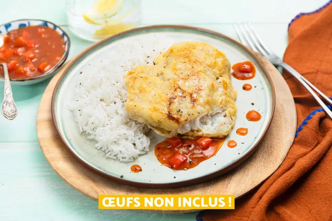Poisson blanc (selon arrivage) sauce aigre-douce au poivron