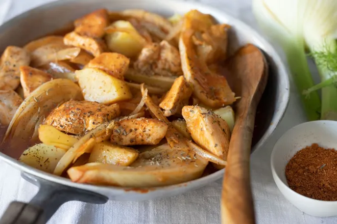 Poulet anisé façon bouillabaisse de Nathalie