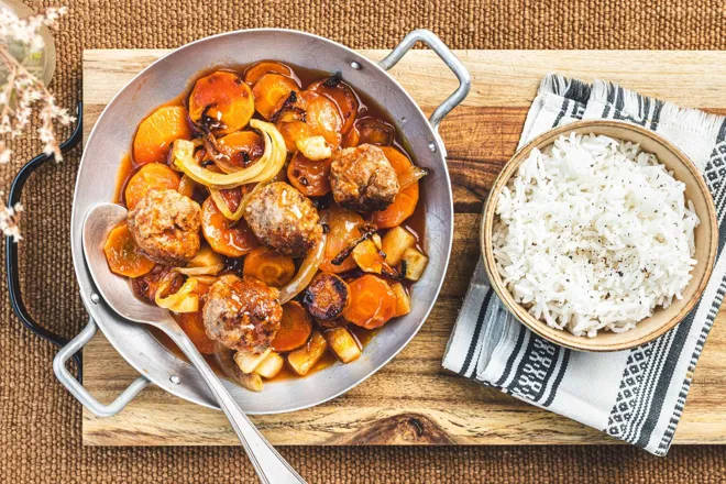 Thiou boulettes de veau haché