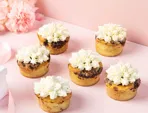 Dessert à préparer : cupcakes fleur aux pépites de chocolat & glaçage vanille