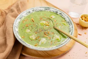 Velouté d'épinards et ravioles du Dauphiné