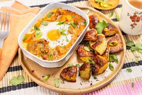 Cassolette de poulet au lait de coco et curry