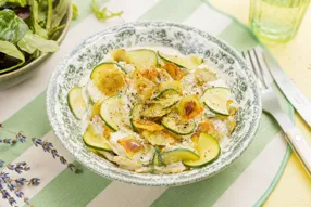 Ravioles à la sauce citronnée et courgette