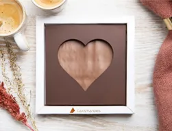 Cœur Caramandes® chocolat noir et lait (1 pièce - 85g)