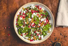 Salade de lentilles à la féta et grenade