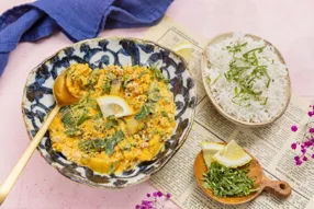 Curry de thon et blettes au lait de coco