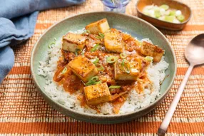 Dau sot ca chua (tofu aux tomates et au poireau)