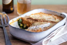 Gratin de patate douce au camembert frotté à la bière