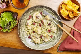 Poisson blanc (selon arrivage) aux épices sapin façon ceviche