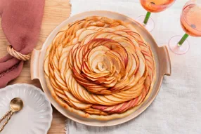 Tarte aux pommes fleur à la crème d'amandes