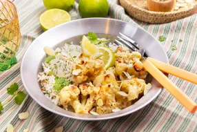 Chou-fleur à l'indienne (lait de coco et garam masala)