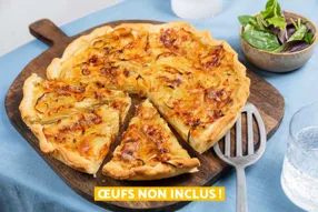 Tarte de pomme de terre au munster et cumin