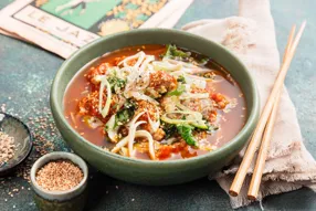 Miso ramen au porc et chou pak choy