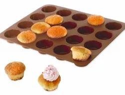 Flexi' Plaque silicone 20 mini-muffins - Mathon