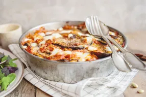Parmigiana d'aubergines à la scamorza