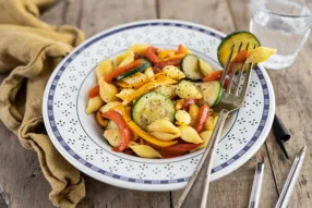 Conchiglie aux légumes grillés