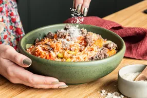 One pot riz façon bolognaise de bœuf