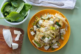 Tagliatelle fraîches à la courgette et mozzarella di buffala DOP