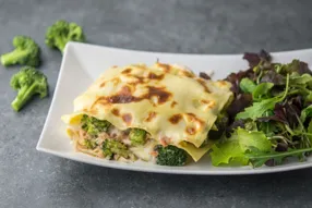 Lasagnes au saumon fumé et brocoli