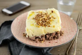 Hachis parmentier aux éclats de noisette