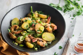 Crevettes poêlées au piment basque