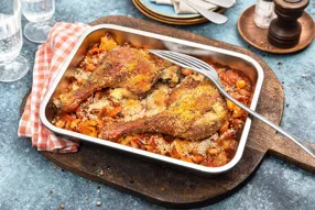 Gratin de cuisse de canard aux haricots blancs et carotte