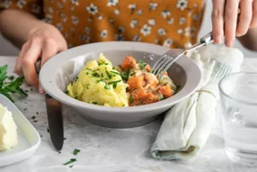 Mijoté veggie à la moutarde et purée au beurre d'Isigny