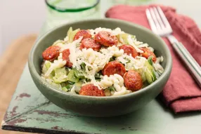 Coquillotto au chorizo à griller, endive et cantal