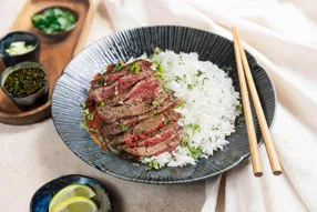 Steak de hampe façon tigre qui pleure